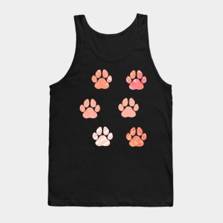 Paw Print Sticker Pack Pink Prints Tank Top